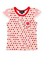Oobi Anna Printed Pink Apple Tee